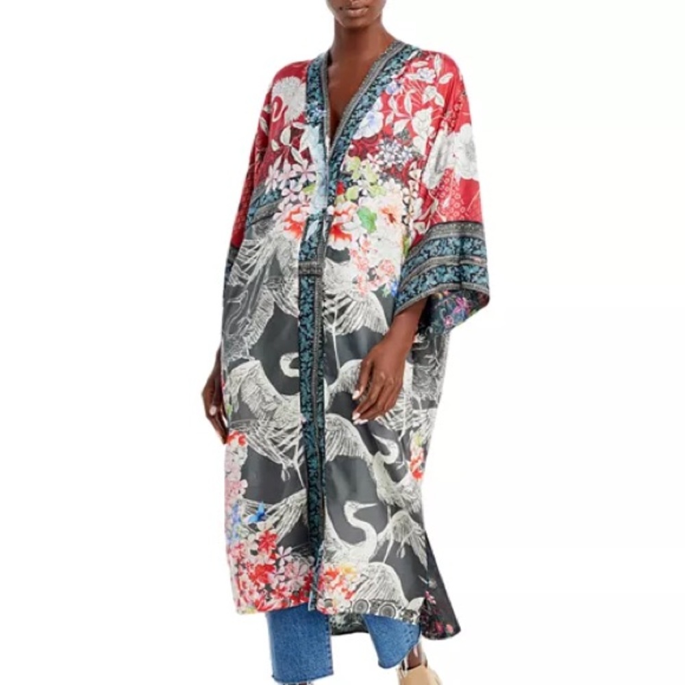 Johnny Was Janice Gabrielle Kim Reversible Silk Kimono - NWT - Sz. L - Picture 16 of 16
